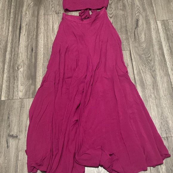 Cute 2 piece maxi shirt with bandeau top - Picture 2 of 4